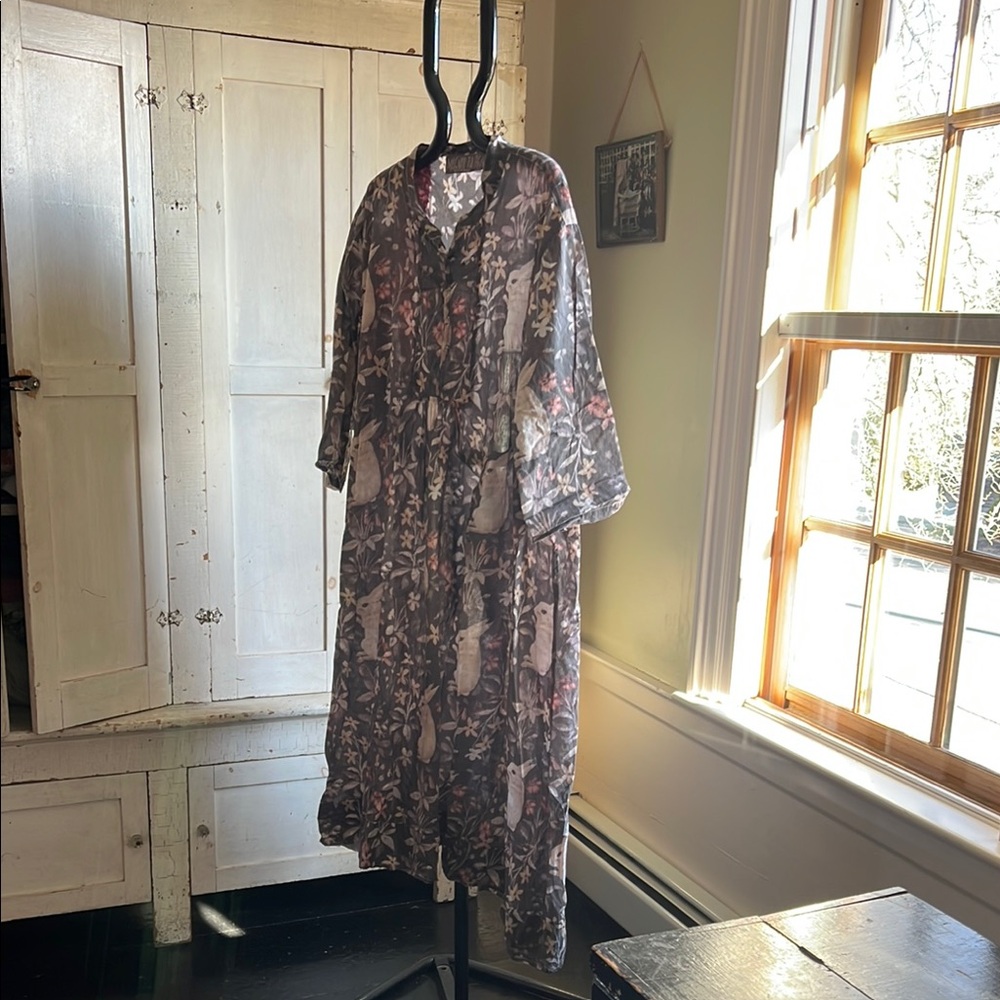 Magnolia Pearl Sheer Floral Dress - Black and White